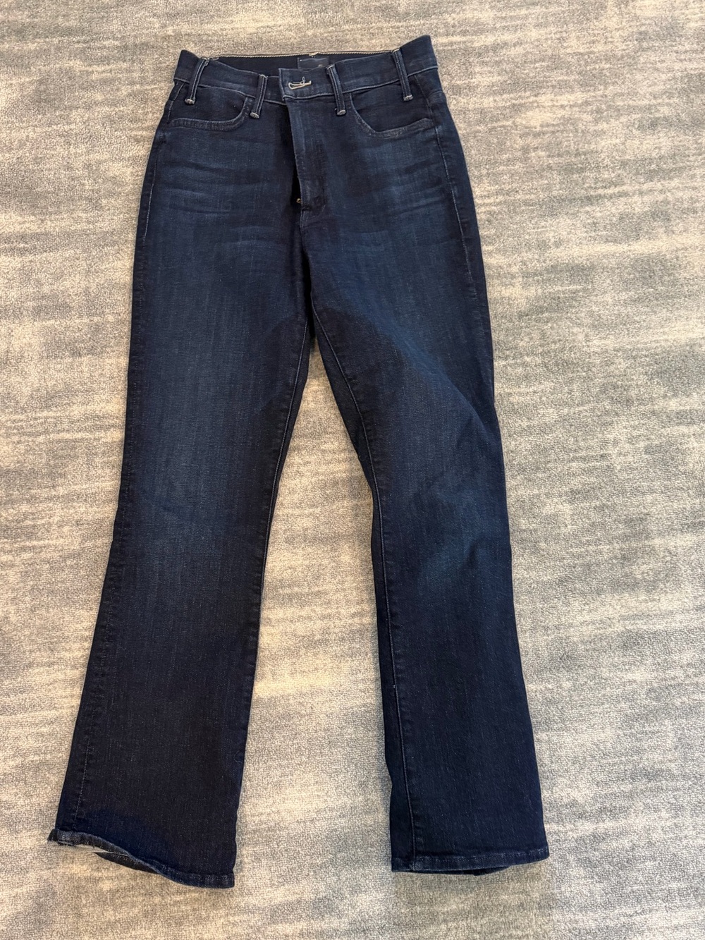 MOTHER Flare Wide-Leg Jeans in Dark Indigo